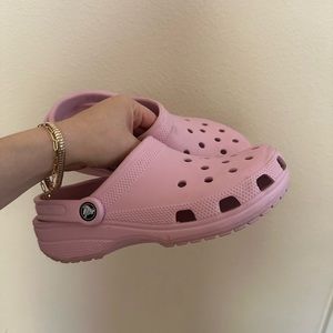 Pink Crocs